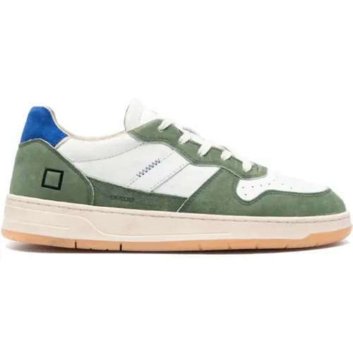 Grüne Sneakers Farbblock Panel Design , Herren, Größe: 41 EU - D.A.T.E. - Modalova