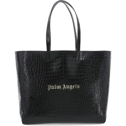 Pythonleder Einkaufstasche für Frauen - Palm Angels - Modalova
