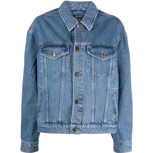 Denim Jackets , Damen, Größe: S - Ksubi - Modalova