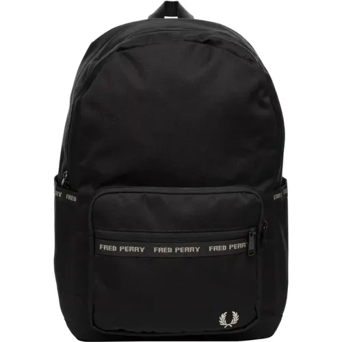 Logo Backpack , male, Sizes: ONE SIZE - Fred Perry - Modalova