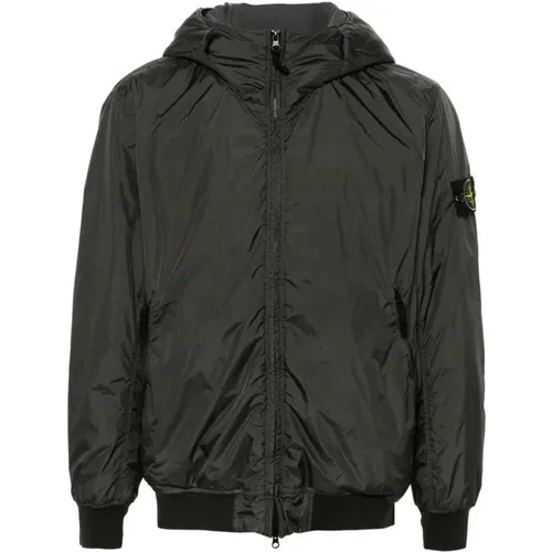 Grey Winter Coats , male, Sizes: 2XL - Stone Island - Modalova