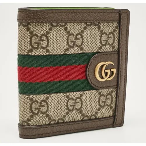 Pre-owned Coated canvas wallets , male, Sizes: ONE SIZE - Gucci Vintage - Modalova