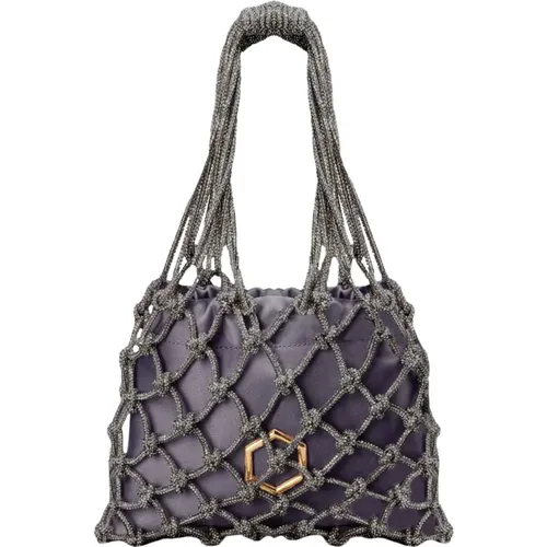 Carrie Black Diamond Mini Bag , female, Sizes: ONE SIZE - Hibourama - Modalova