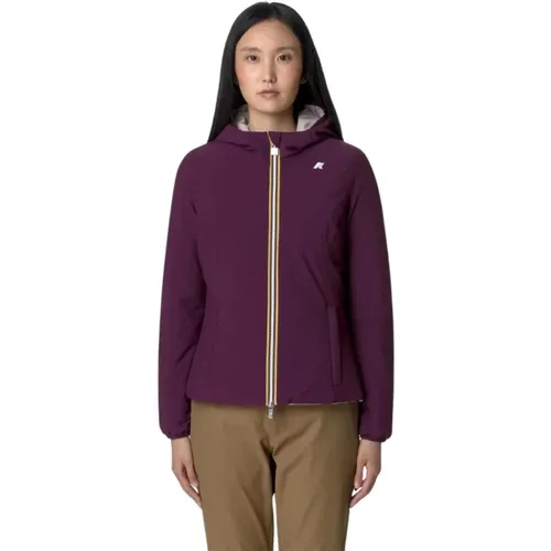 Warm Double Jacket Lily Style , female, Sizes: S, XL - K-way - Modalova