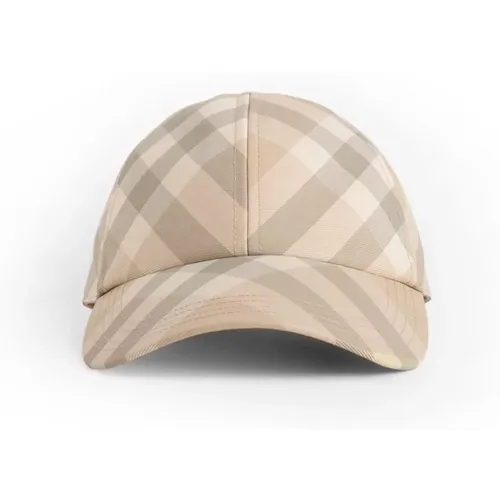 Check Baseball Cap , Damen, Größe: S - Burberry - Modalova