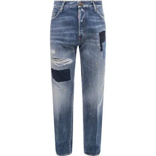 Revamped Slim-fit Jeans , male, Sizes: M - Dsquared2 - Modalova