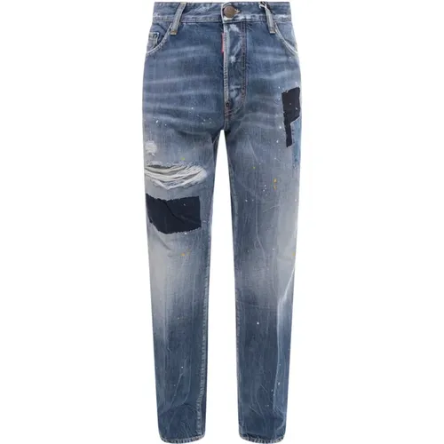 Revamped Slim-fit Jeans , male, Sizes: M, S - Dsquared2 - Modalova