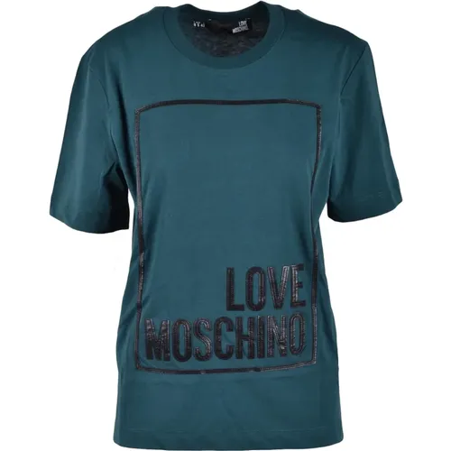 T-Shirt for Women , female, Sizes: M, 2XS, L, S, XS - Love Moschino - Modalova