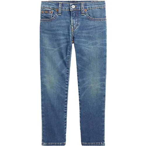 Stonewashed Baumwoll Jeans mit Gürtelschlaufen - Ralph Lauren - Modalova