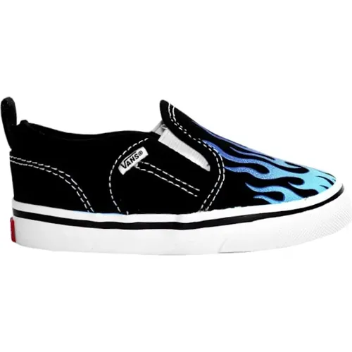Flame Kinder Schwarz-Weiße Sneakers - Vans - Modalova