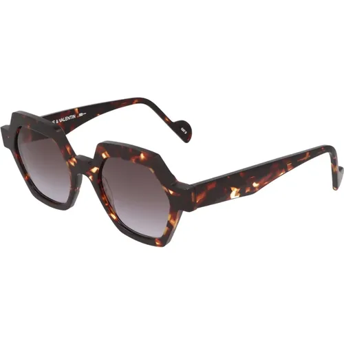 Sechseckige Sonnenbrille Sheryl , unisex, Größe: 47 MM - Anne & Valentin - Modalova