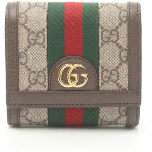 Pre-owned Leder portemonnaies - Gucci Vintage - Modalova