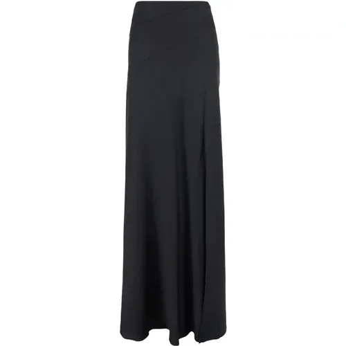 Silk Blend Long Skirt , female, Sizes: S, XS, M - alberta ferretti - Modalova