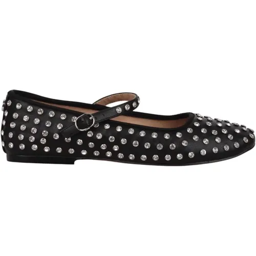 Rhinestone Mary Jane Ballerina Schuhe , Damen, Größe: 37 1/2 EU - Steve Madden - Modalova