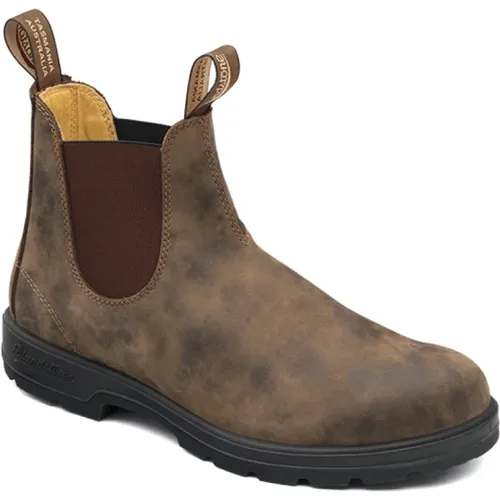 Classic Series Chelsea Boots in Rustic Crazy Horse , male, Sizes: 10 UK, 7 UK, 6 UK, 8 UK, 11 UK, 9 UK, 3 1/2 UK - Blundstone - Modalova