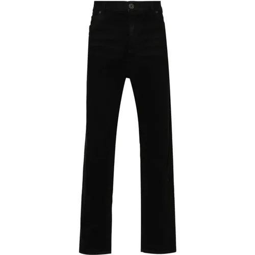 Denim Trousers with Whiskering Effect , male, Sizes: W31, W30, W34 - Balmain - Modalova
