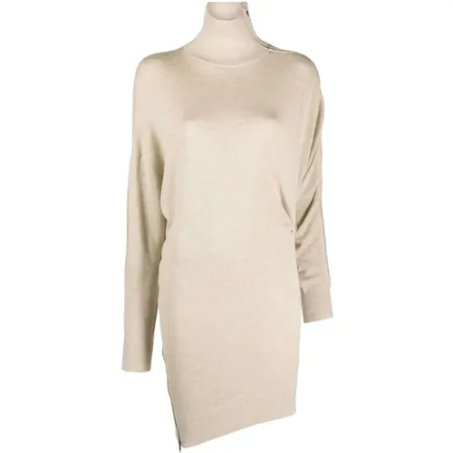 Wool Blend Asymmetric Jumper Dress , female, Sizes: S - Isabel marant - Modalova