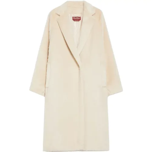 Alpaca Suri Midi Coat , female, Sizes: 2XS, S, XS - Max Mara Studio - Modalova