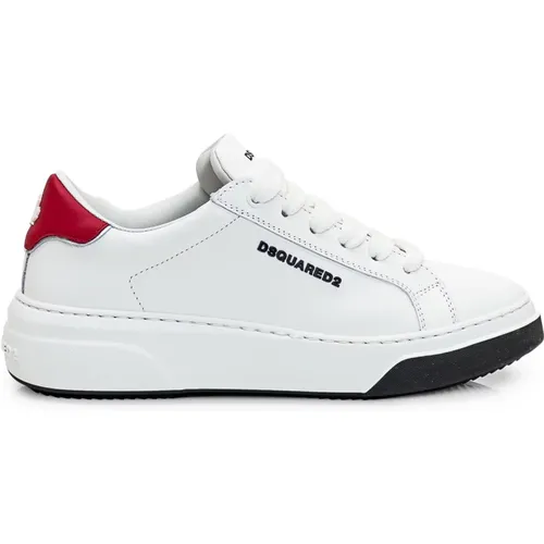 Weiße Schnürung Mode Sneakers Damen - Dsquared2 - Modalova