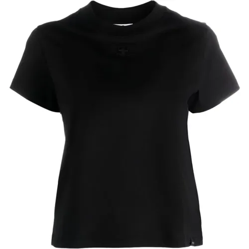 Crew-Neck T-Shirt by , female, Sizes: S, XS - Courrèges - Modalova