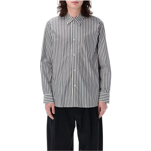 Striped Oversized Shirt , male, Sizes: L, S - Studio Nicholson - Modalova