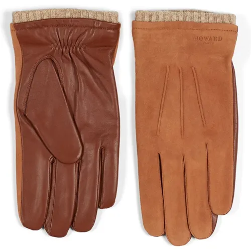 Premium Suede and Leather Gloves , male, Sizes: M, L, XL, S - Howard London - Modalova