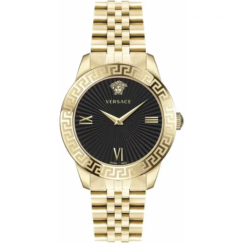 Greca Signature Stainless Steel Bracelet Watch , female, Sizes: ONE SIZE - Versace - Modalova