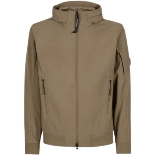 Shell-R Hooded Jacket - Size 48, Color: Verde , male, Sizes: M - C.P. Company - Modalova