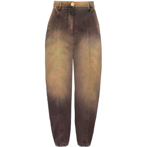 Tie-Dye Print Tapered Jeans , female, Sizes: 2XS - Balmain - Modalova