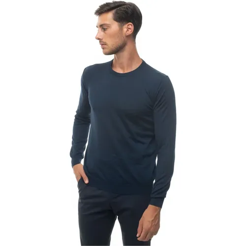 Simple Black Sweater , male, Sizes: L - Kiton - Modalova