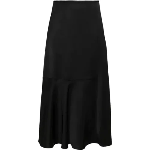 Silk Blend High-Waisted A-Line Skirt , female, Sizes: S, XS - Jil Sander - Modalova