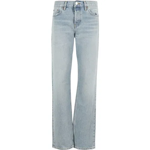 Einfache Gerades Jeans , Damen, Größe: W24 - Re/Done - Modalova