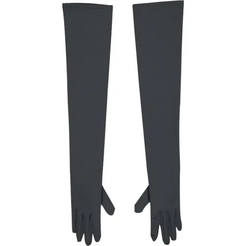 Lange Handschuhe aus Stretch-Satin , Damen, Größe: M - Dolce & Gabbana - Modalova