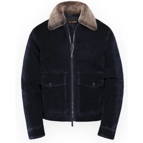 Dark Winter Jacket Hendric-41 , male, Sizes: L, XL - Moorer - Modalova