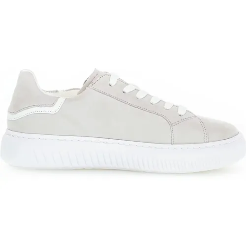Weiße Sneaker aus Glattleder , Damen, Größe: 39 1/2 EU - Gabor - Modalova