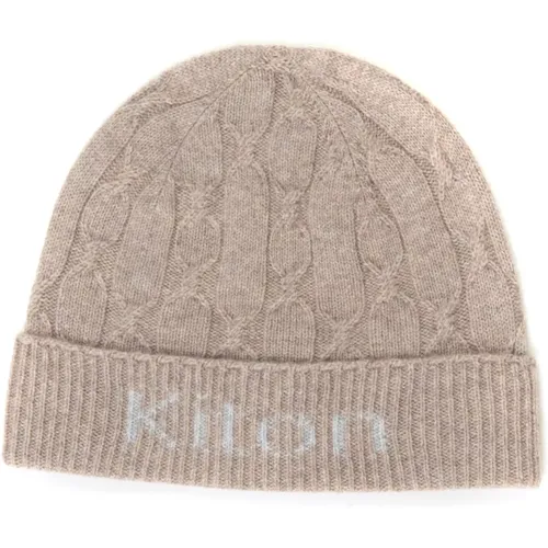 Logo Cashmere Hat, Woven Fabric , male, Sizes: ONE SIZE - Kiton - Modalova