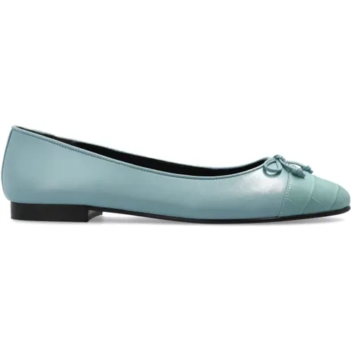 Leather Ballet Flats , female, Sizes: 5 1/2 UK, 3 UK, 4 UK, 7 UK, 5 UK, 4 1/2 UK, 6 UK - TORY BURCH - Modalova