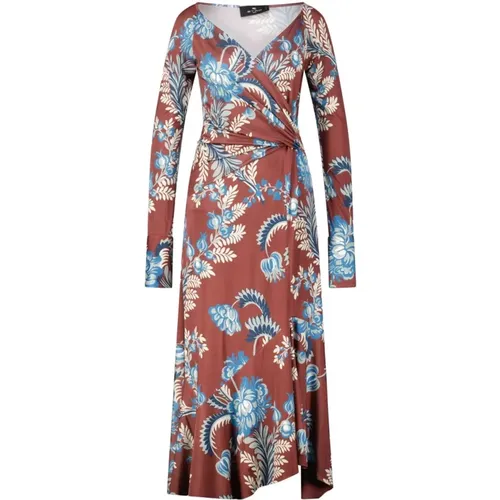 Blumiges Jersey Kleid Etro - ETRO - Modalova