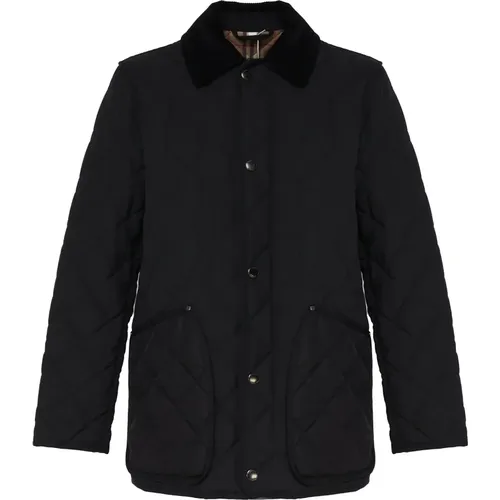 Quilted Coat with Snap Buttons , male, Sizes: XL, M, 2XL - Burberry - Modalova