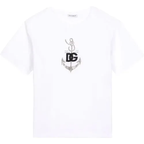 Weiße T-Shirts & Polos für Mädchen - Dolce & Gabbana - Modalova