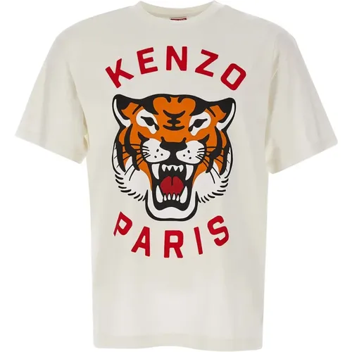 Paris T-Shirts und Polos Weiß , Herren, Größe: M - Kenzo - Modalova