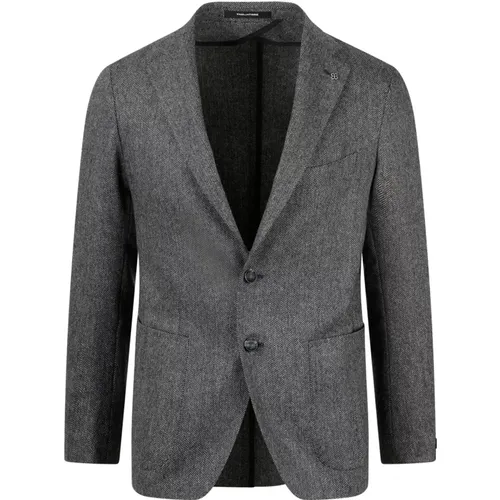 Houndstooth Wool Blazer , male, Sizes: 3XL - Tagliatore - Modalova