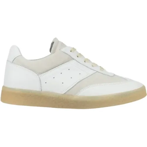 Replika Leder Sneaker mit Wildleder-Einsätzen , Damen, Größe: 40 EU - MM6 Maison Margiela - Modalova