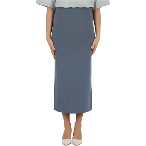 Midi Pencil Skirt in Viscose Blend , female, Sizes: L, M, S - Fabiana Filippi - Modalova