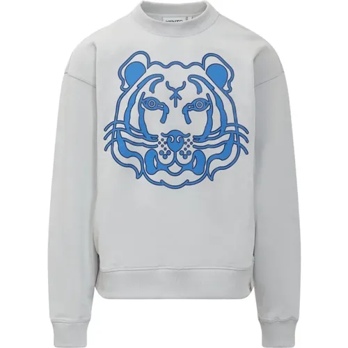 Bedruckter Tiger Sweatshirt , Herren, Größe: XS - Kenzo - Modalova