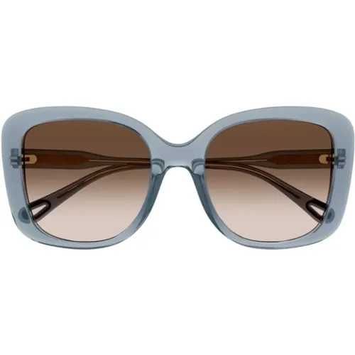 Oversized Square Bio-Acetate Sunglasses , unisex, Sizes: ONE SIZE - Chloé - Modalova