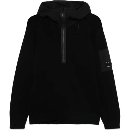 Schwarze Pullover für Männer , Herren, Größe: XL - C.P. Company - Modalova