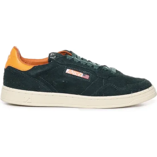 Suede Sneakers with Perforations , male, Sizes: 10 UK, 6 UK, 7 UK, 9 UK, 12 UK, 8 UK, 11 UK - Autry - Modalova