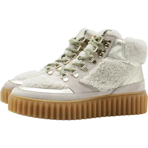 Cream/ Hiking Boots , female, Sizes: 5 UK, 6 UK, 3 UK, 7 UK - Voile blanche - Modalova