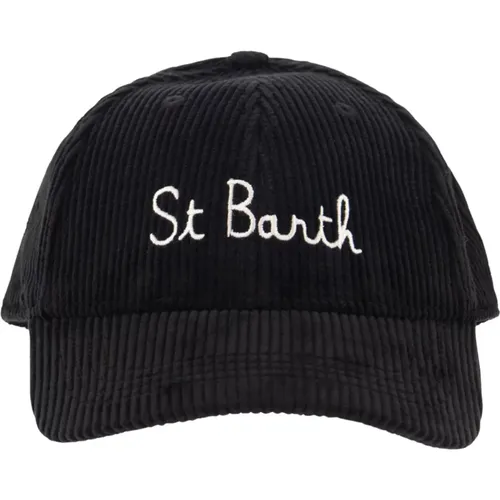 Velvet Ribbed Baseball Hat , female, Sizes: ONE SIZE - MC2 Saint Barth - Modalova
